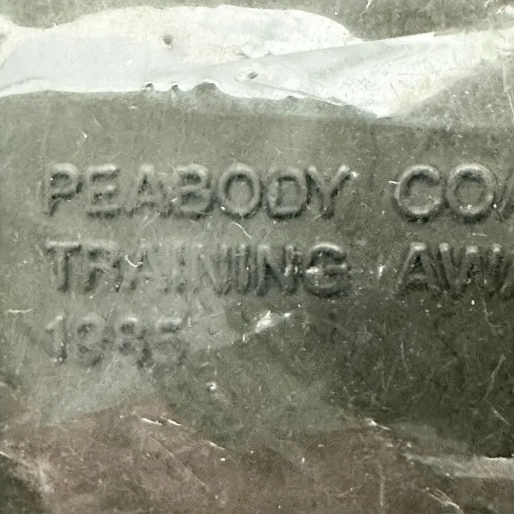 Vintage 1985 Peabody Coal Power for Progress Mining Belt Buckle Collectible ✨